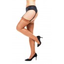 Miss Naughty High Shine Sheer Stockings in Natural Tan